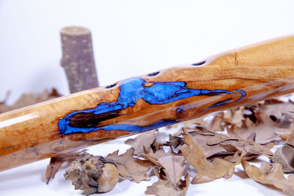 Handcrafted (Blue River) Native American Style Flute in the Key of low D 432Hz