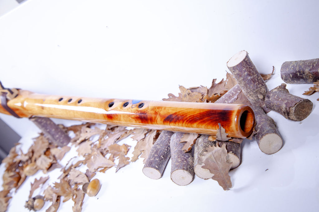 Handcrafted (Blue River) Native American Style Flute in the Key of low D 432Hz