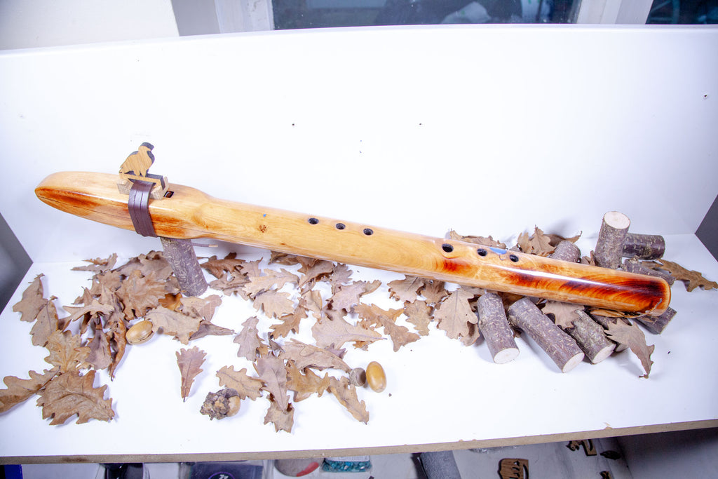 Handcrafted (Blue River) Native American Style Flute in the Key of low D 432Hz
