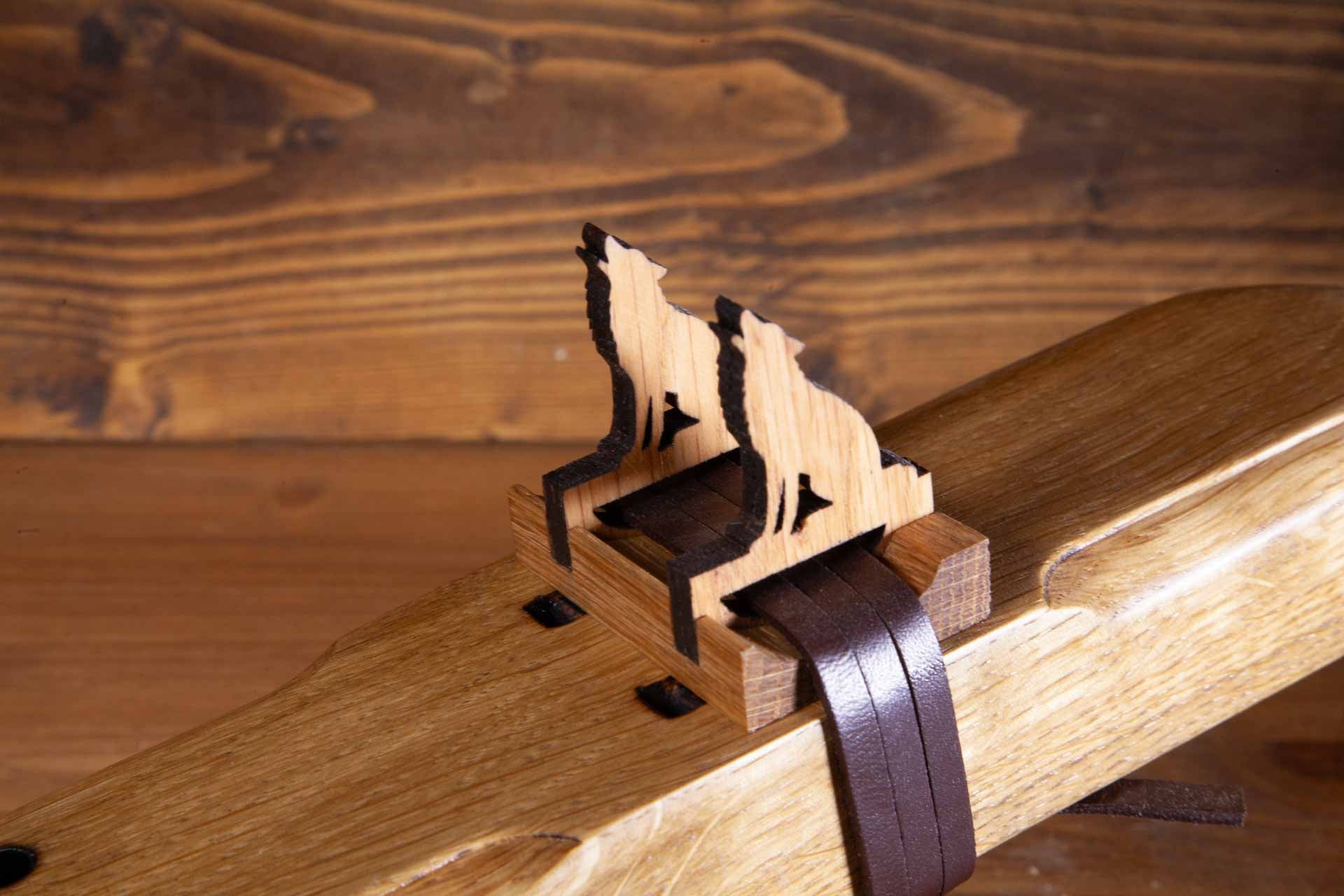 Handcrafted Oak & Ash Drone Flute in the Key of G 432Hz