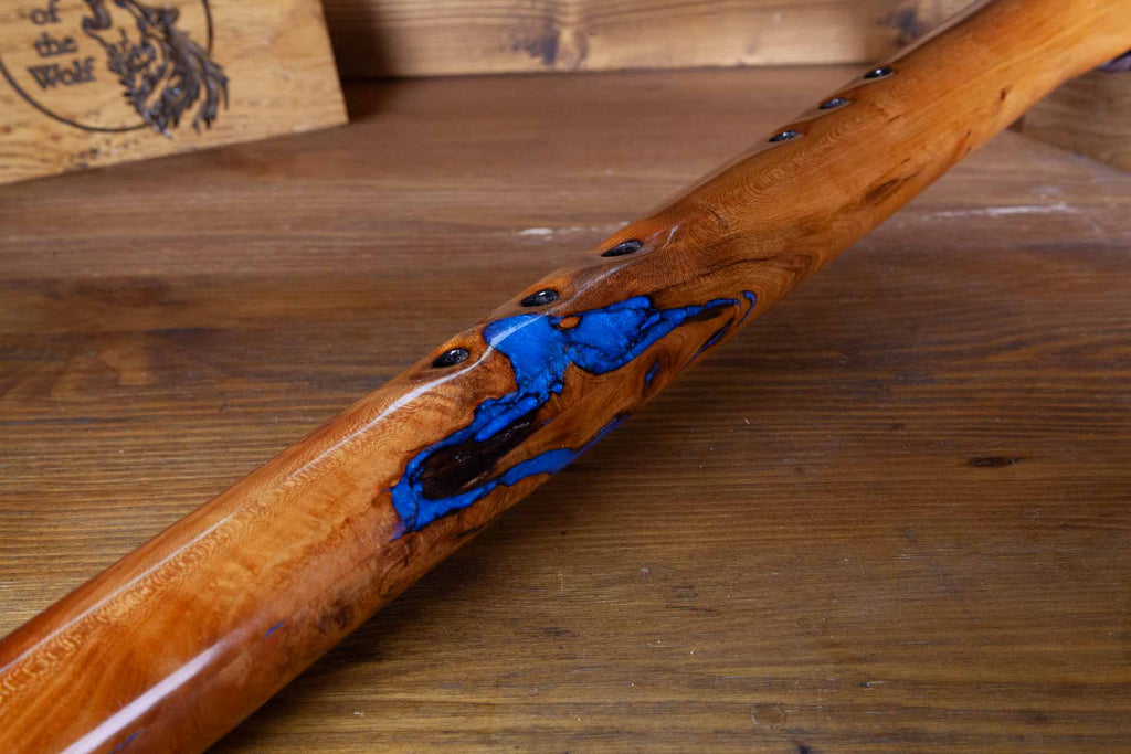 Handcrafted (Blue River) Native American Style Flute in the Key of low D 432Hz