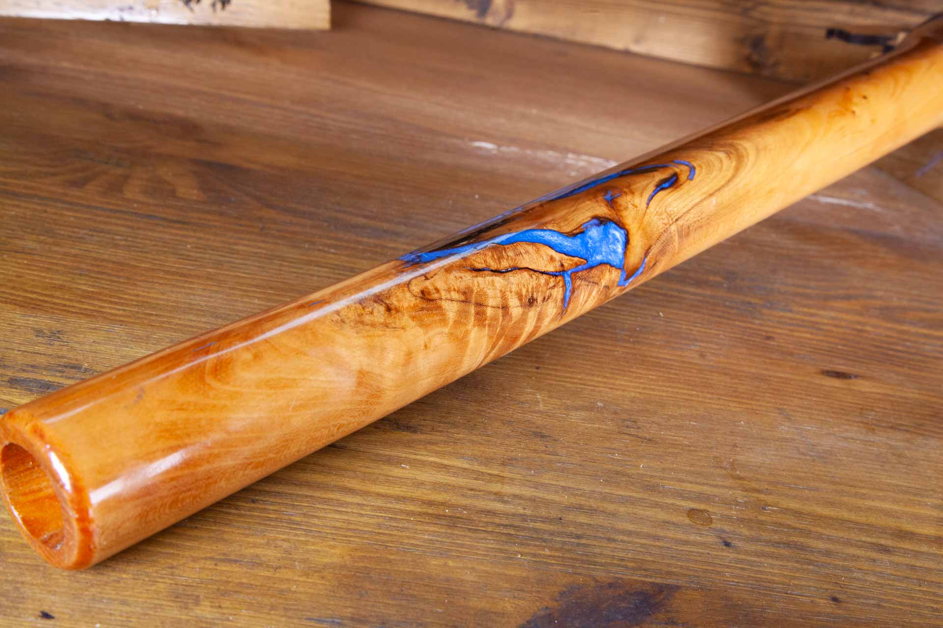 Handcrafted (Blue River) Native American Style Flute in the Key of low D 432Hz