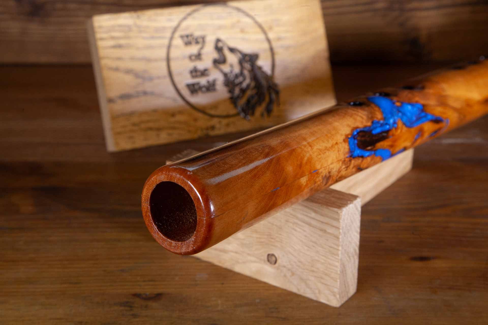 Handcrafted (Blue River) Native American Style Flute in the Key of low D 432Hz