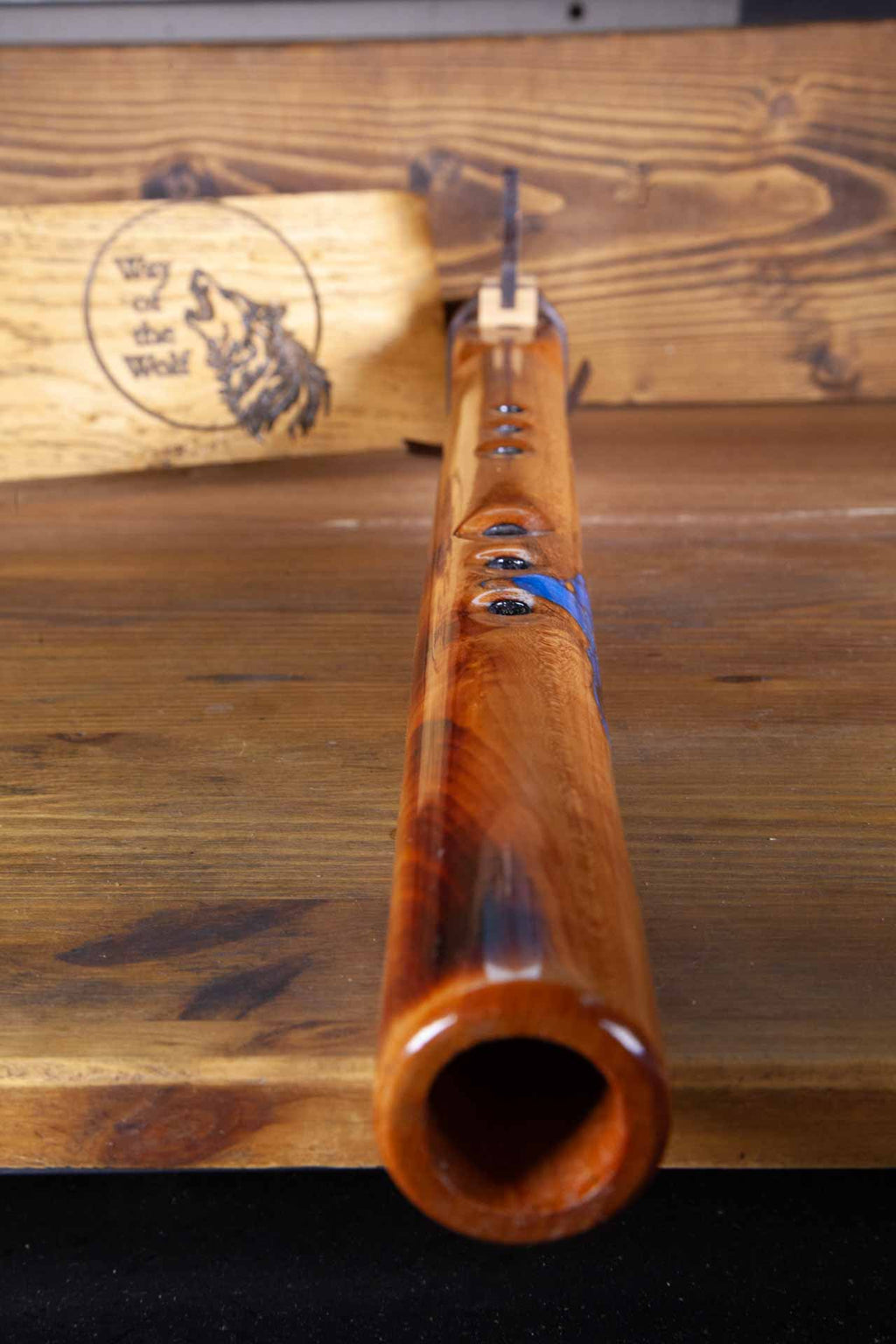 Handcrafted (Blue River) Native American Style Flute in the Key of low D 432Hz