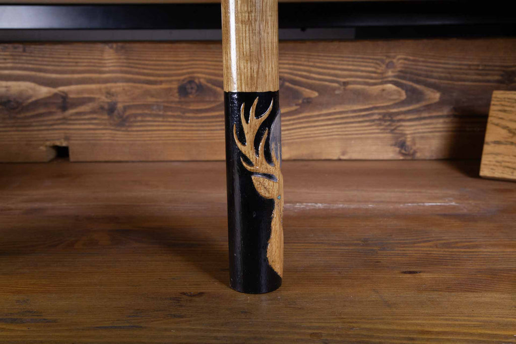 Hand Finished Oak, Ash & Mahogany (Deer Spirit) Flute in the Key of B flat 440Hz