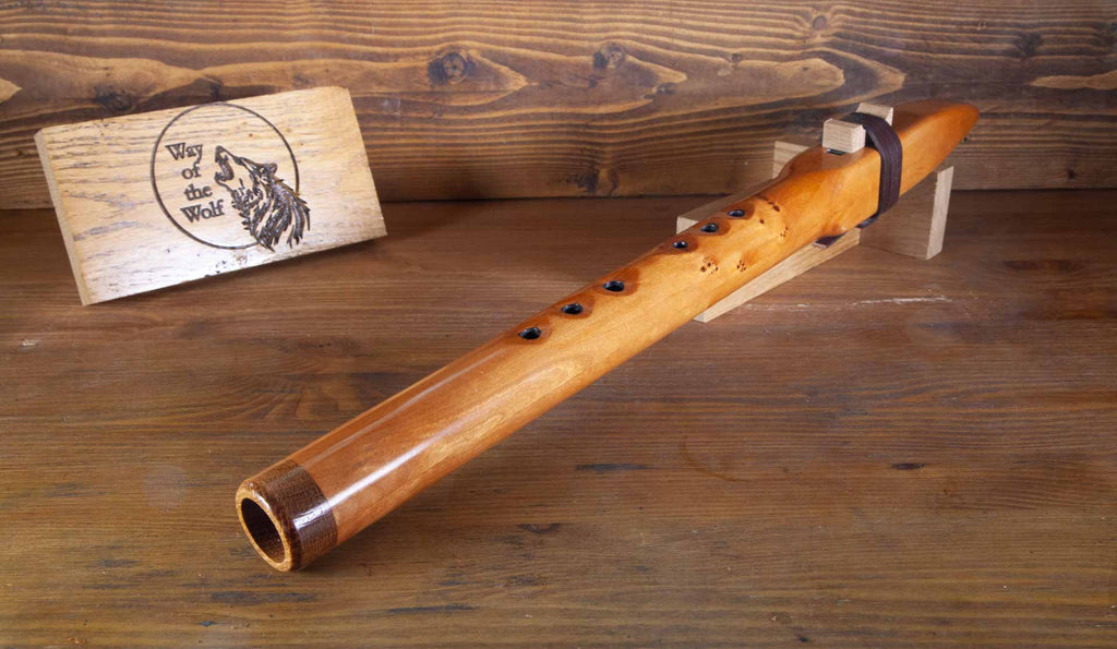 Cherry Native American Style Flute in the Key of F#