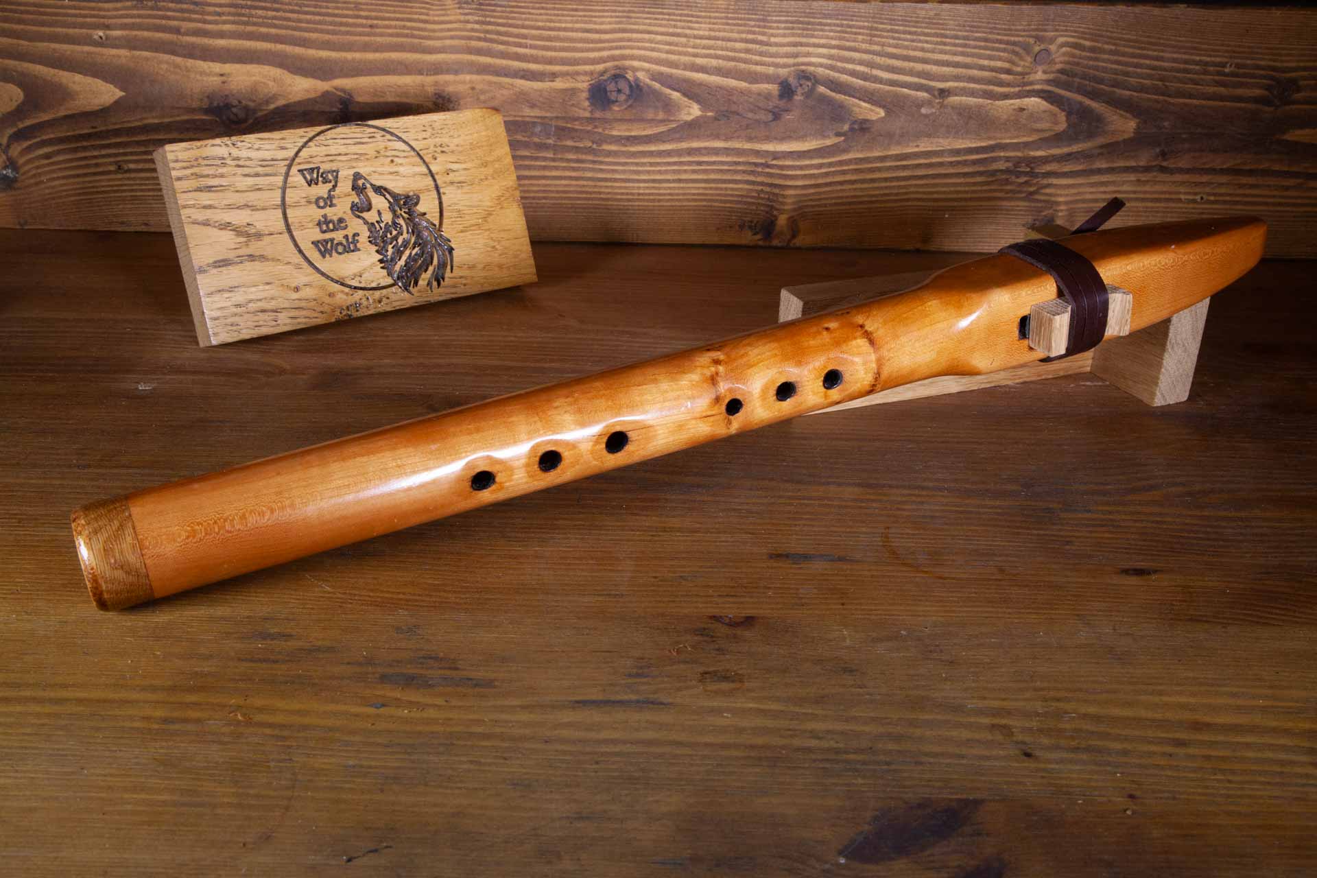 Cherry Native American Style Flute in the Key of F#