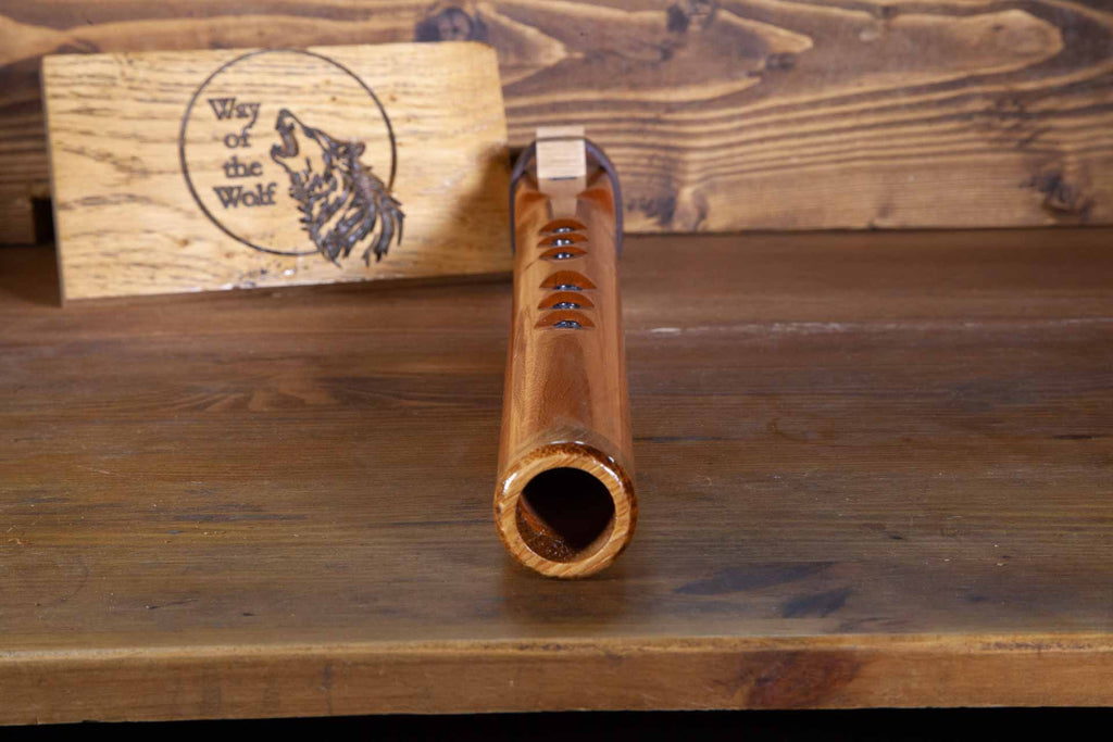 Cherry Native American Style Flute in the Key of F#